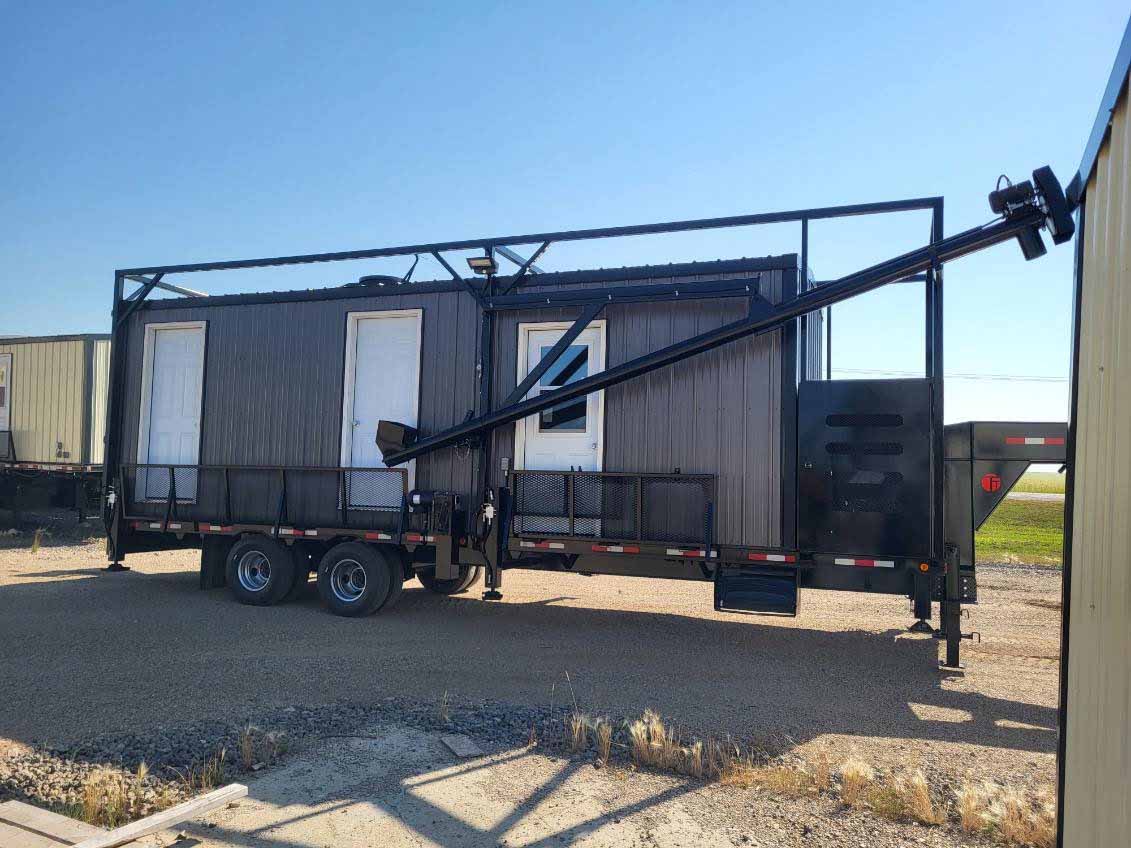 Mobile color sorter trailer side profile